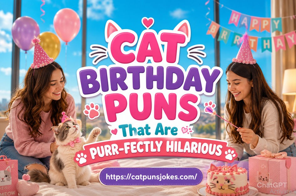 Cat Birthday Puns
