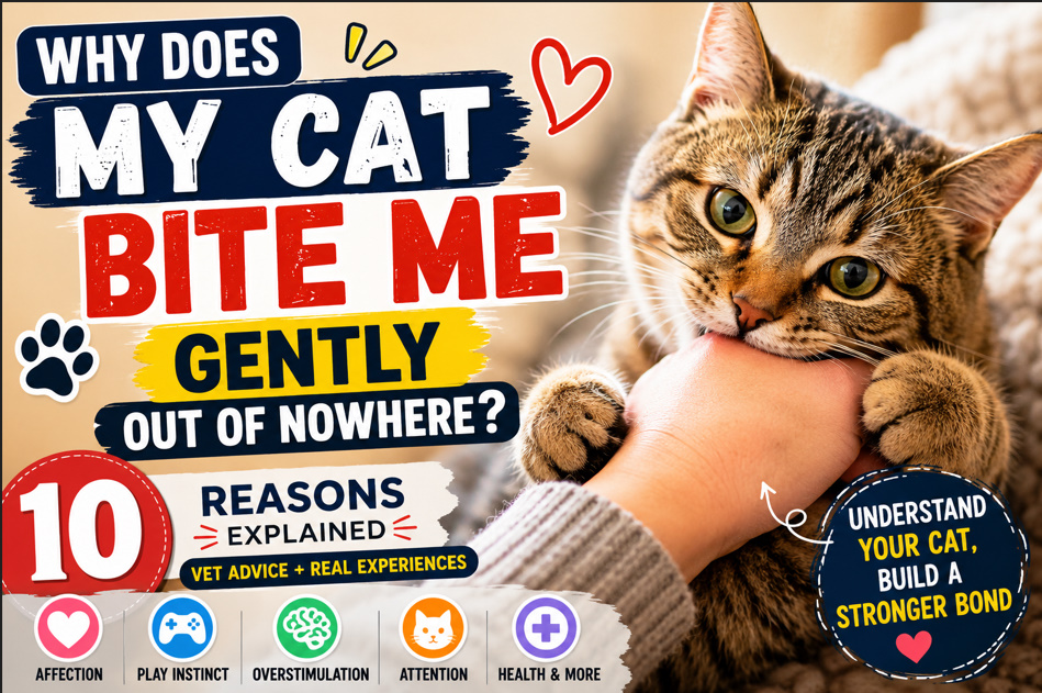 Why Does My Cat Bite Me Gently Out of Nowhere